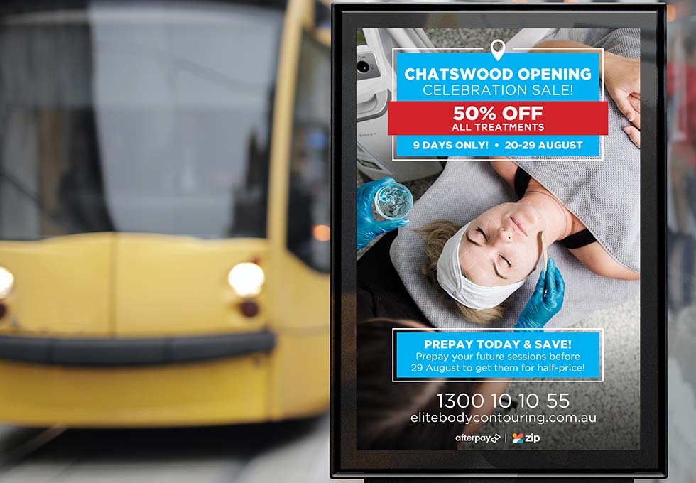 Outdoor Bus Stop Advertisement Vertical Billboard Poster Mockup PSD 2018